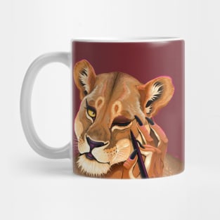 Lion Makeup Mug